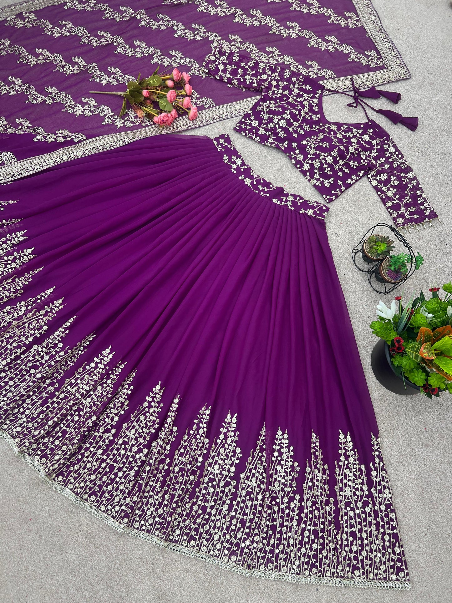 Lehenga Choli With Full Heavy Embroidery In Germany