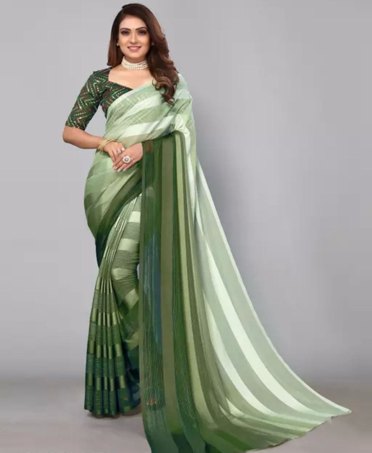 Saree With Stitched Blouse In Germany