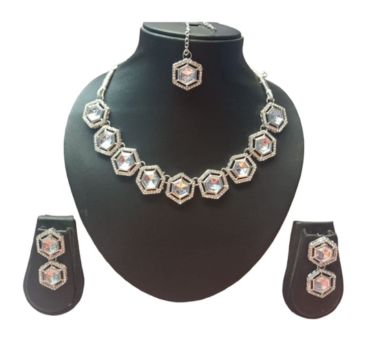 AD kundan Necklace Set In Munich