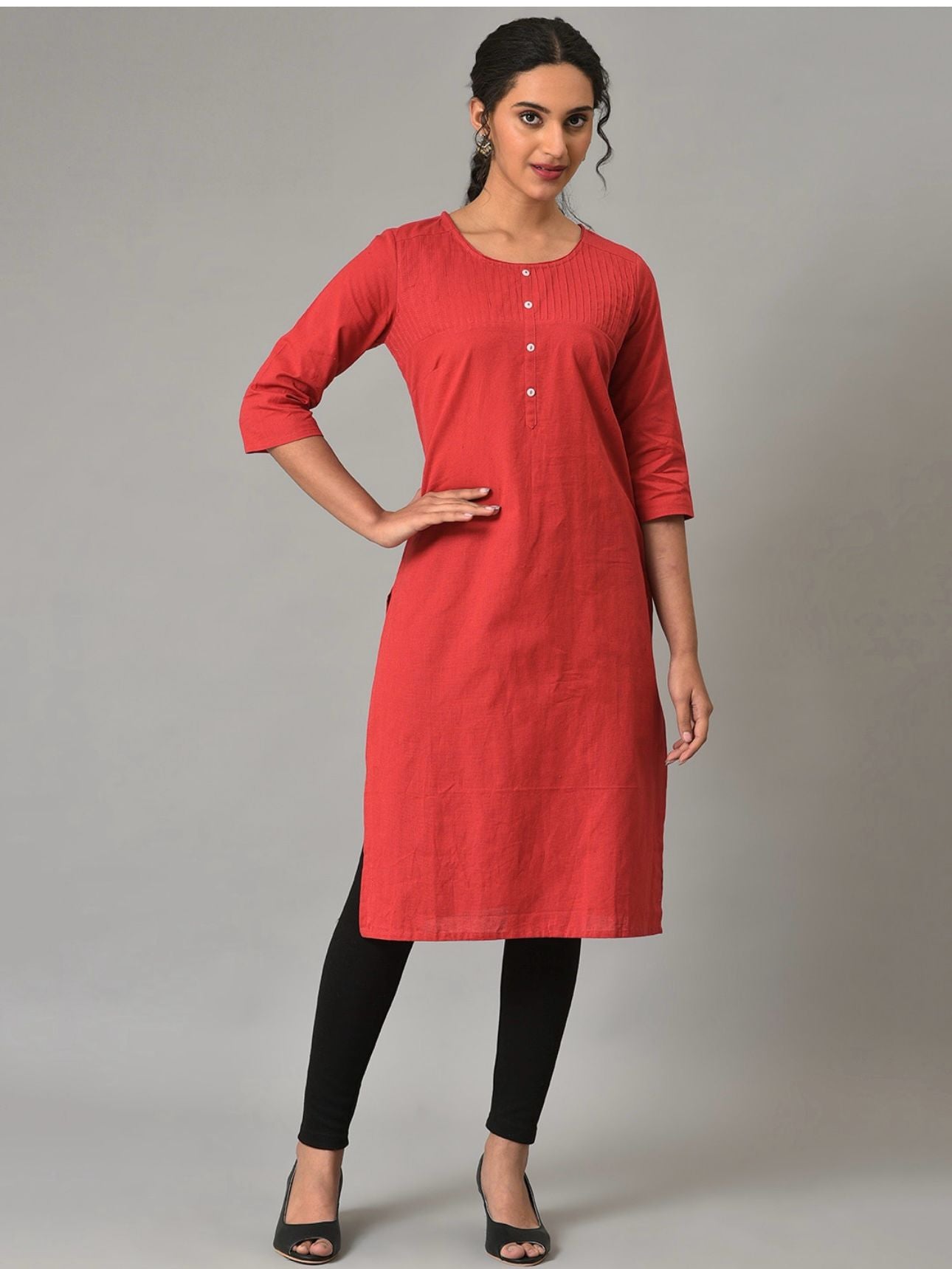 Knee Length Straight Kurta