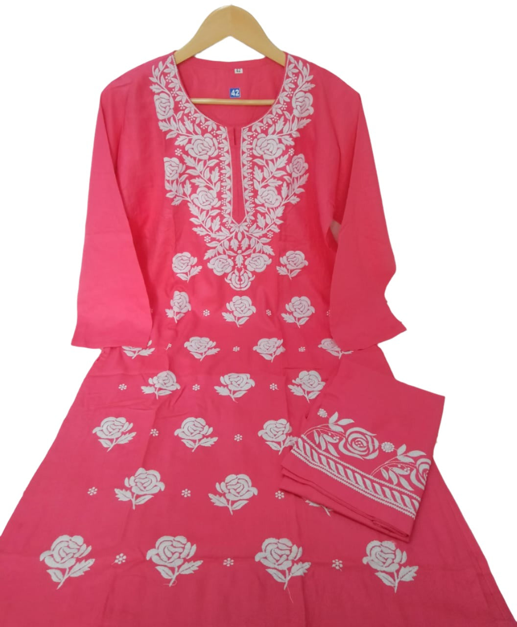 Lucknowi Chikankari Kurta Set In Germany