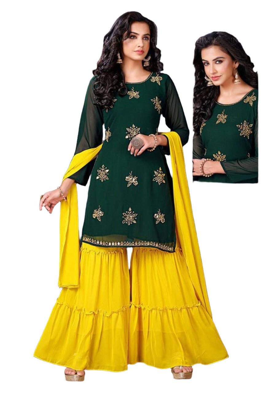 Handwork Sharara Suit Set In Germany