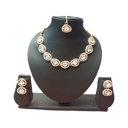 AD kundan Necklace Set In Leipzig