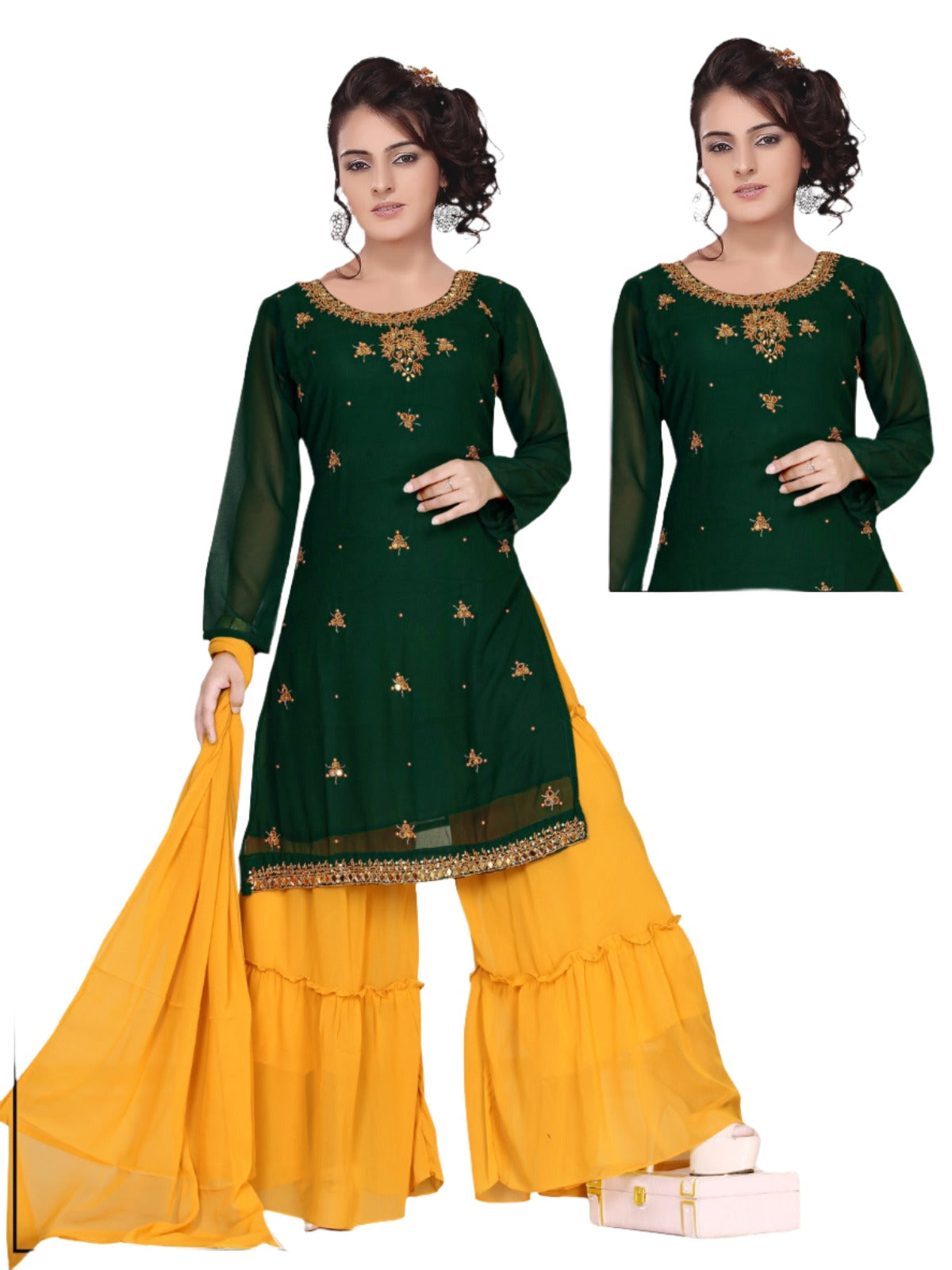 Handwork Sharara Suit Set In Munich