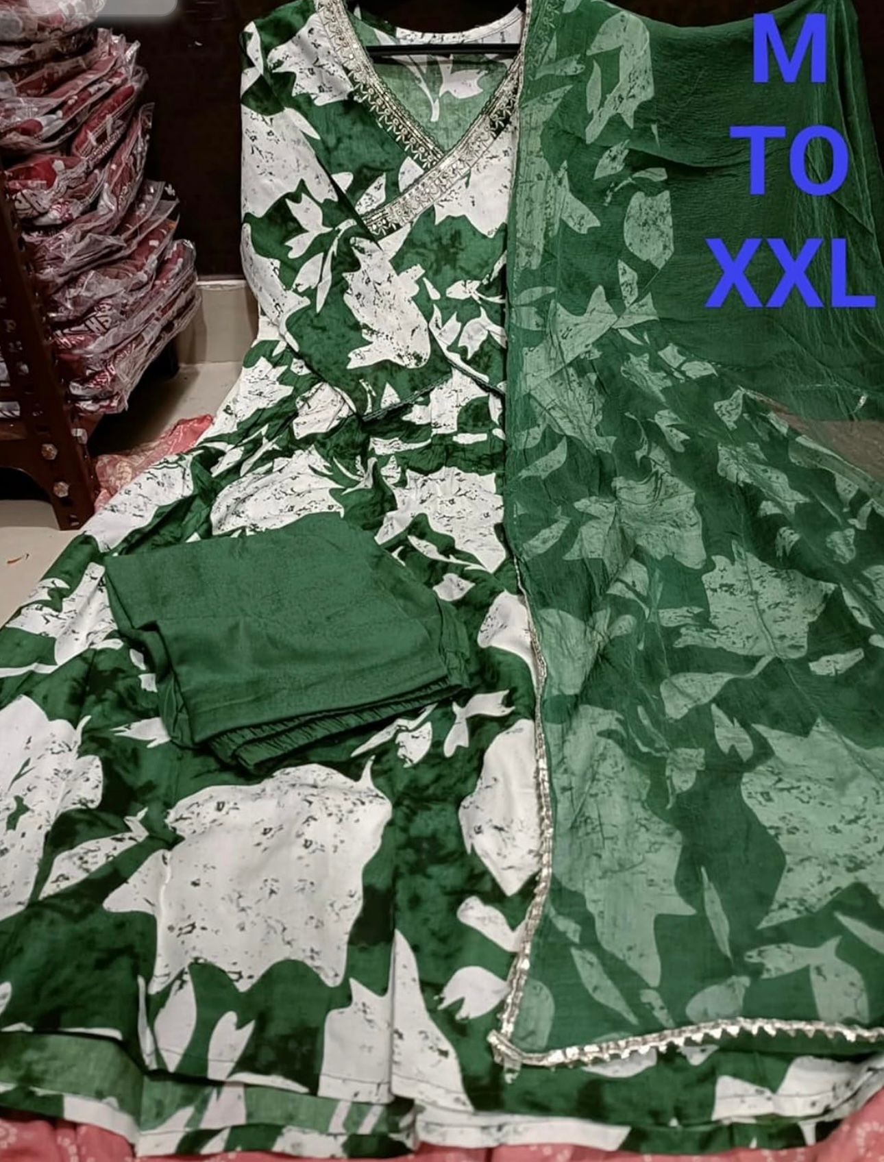 Angrakha Style in Naira Cut, Trousers with Dupatta In Germany