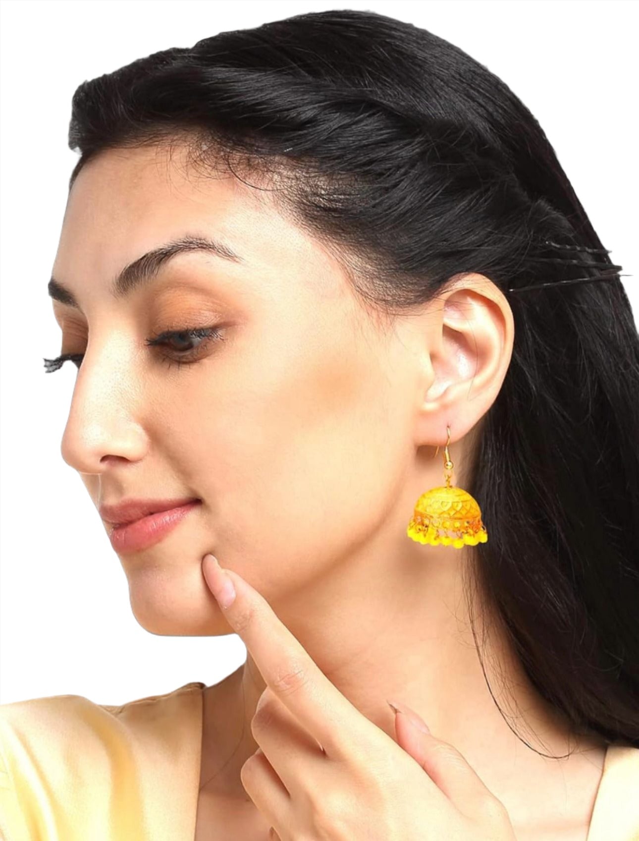 Traditional Multicolor Jhumka with Dome Shape Jhumki Combo