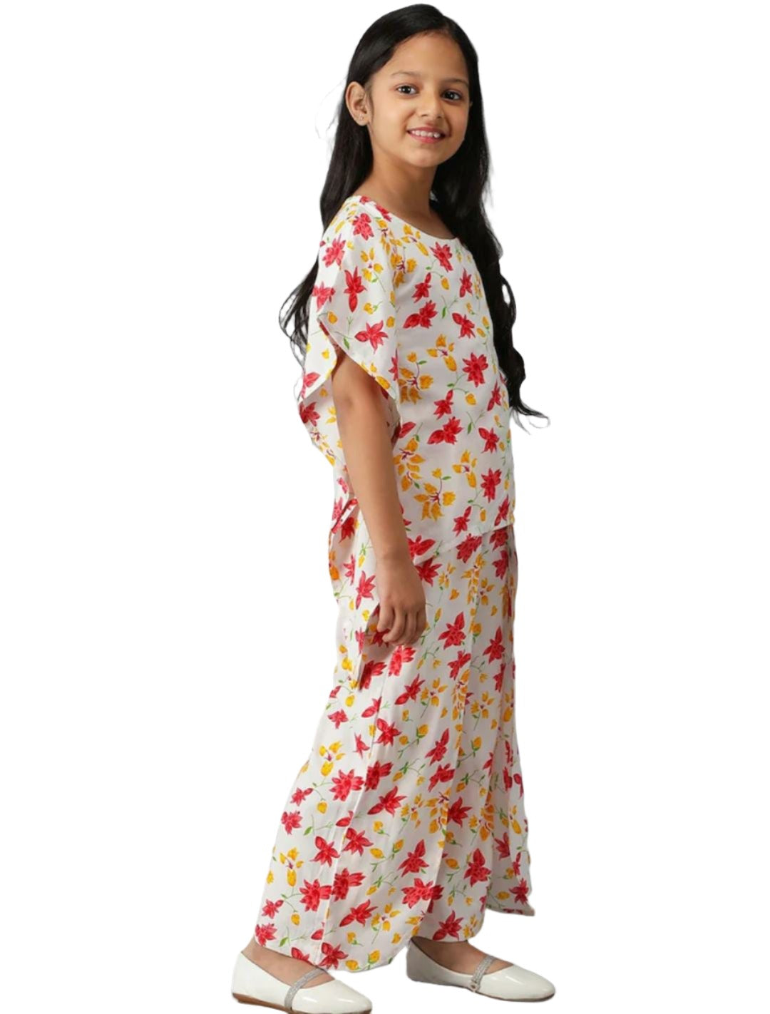 Kurta with Palazzos for Girls Floral Printed