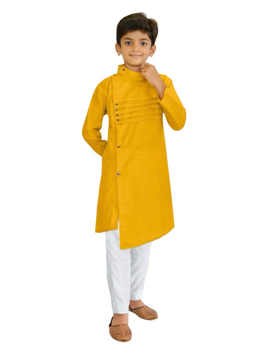 Boys Traditional kurta payjama 🧥Crosskurta🧥 yellow