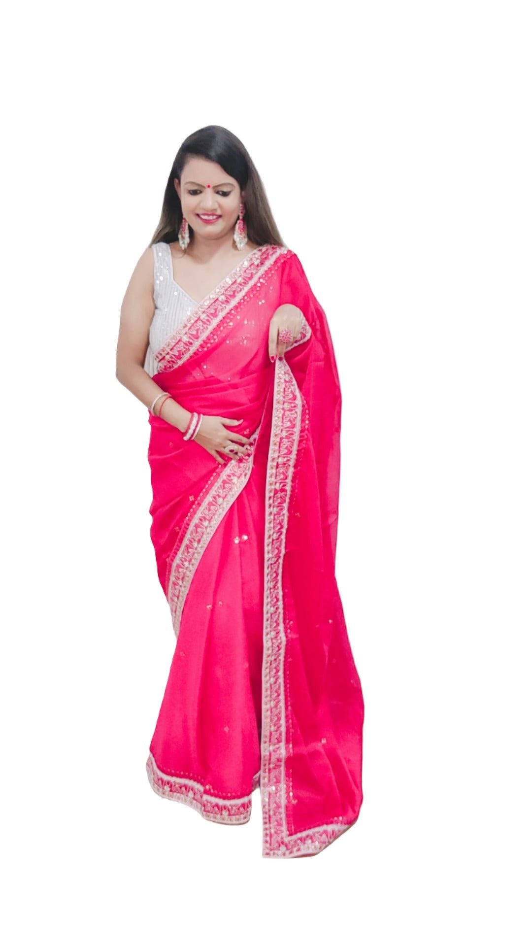 Trending Rangoli embroidery saree collection..(Deginer Saree)