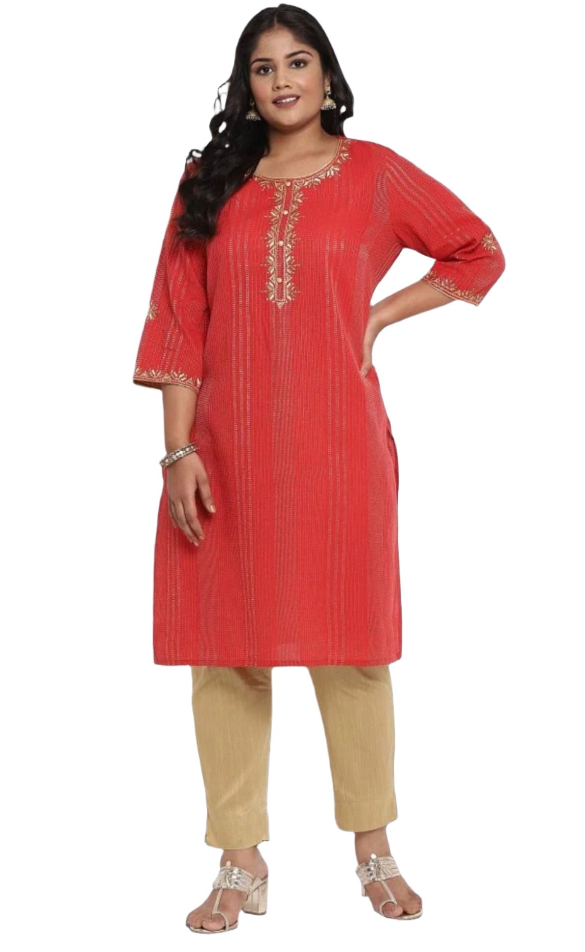 Embroidered Straight kurta In Germany