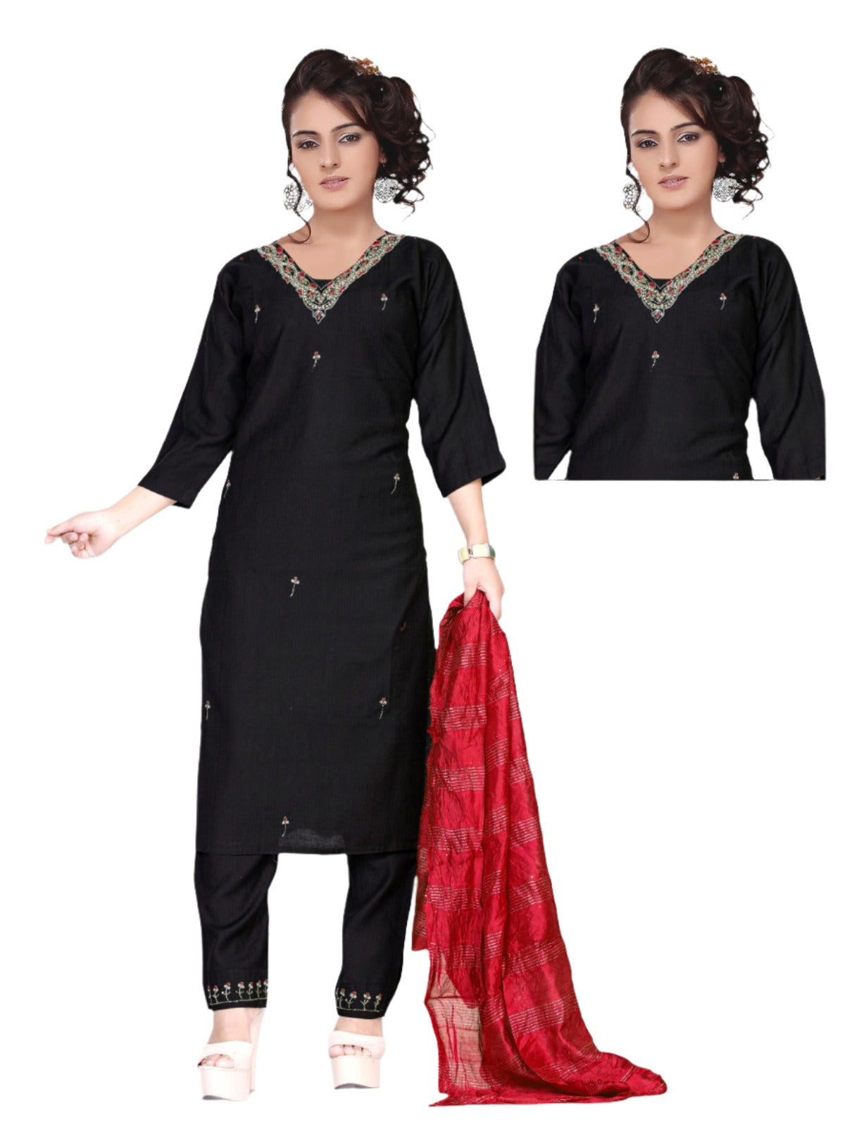 Handwork Dola Silk Readymade Suit In Berlin