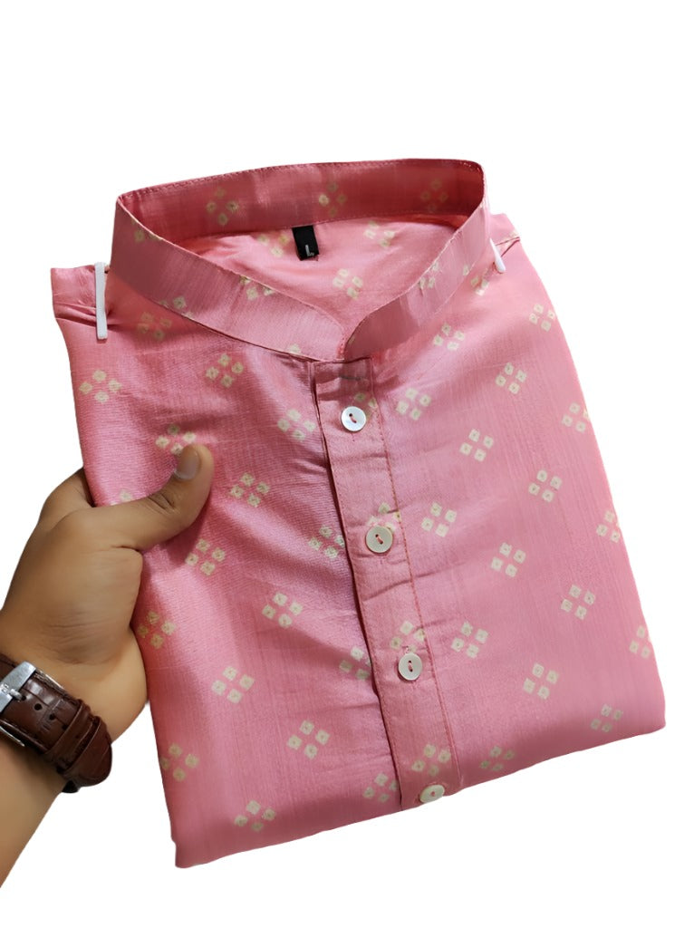 Mens Wear Pure Silk Kurta and Pajama