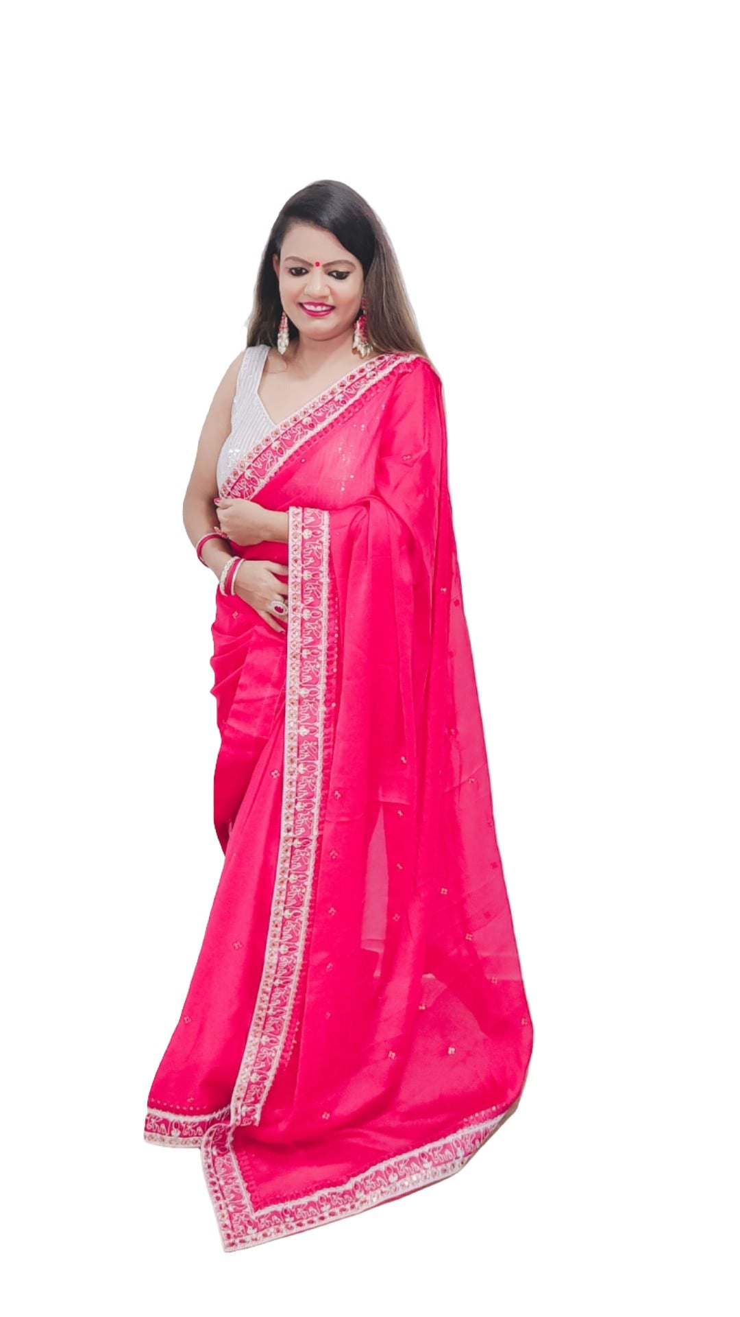 Trending Rangoli embroidery saree collection..(Deginer Saree)