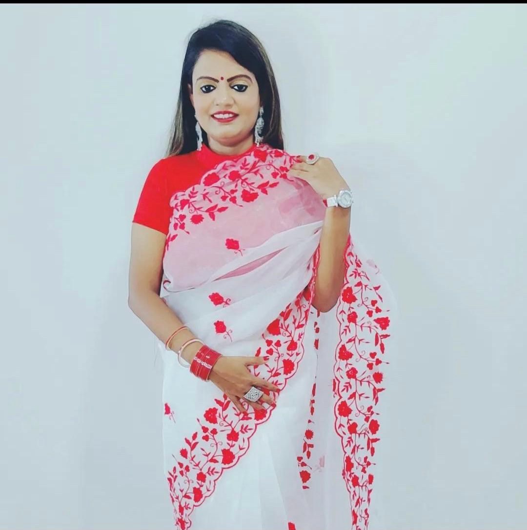 Durga Puja Special Organza Saree