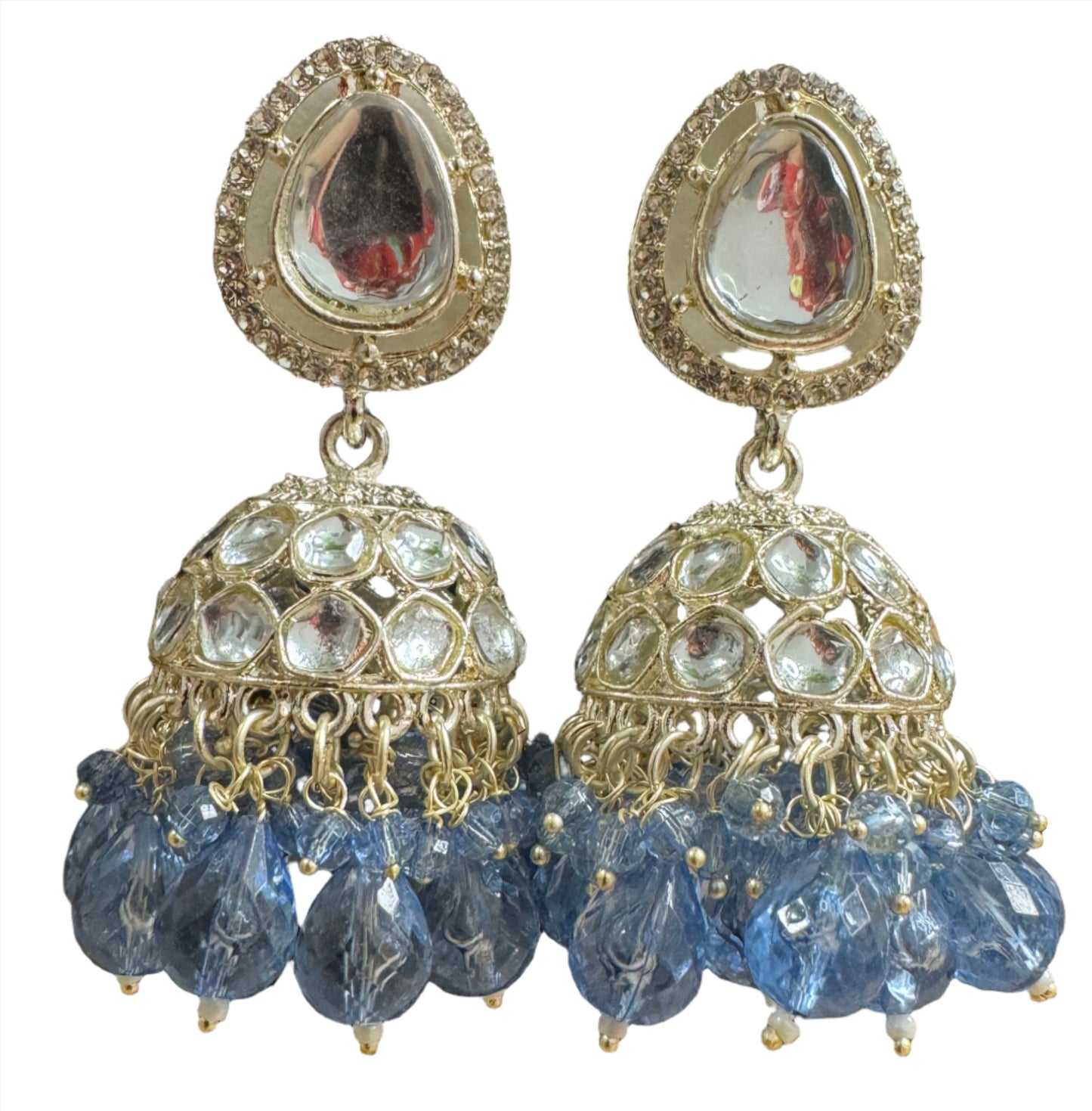 Polki AD Buttalu,polki Artificale Diamond Jhumka Jewelry,sabyasachi Jewelry inspired Jhumka Earrings,Jhumki, indian jewellery
