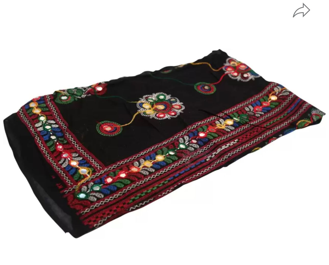 Pure Cotton Embroidered Black Women Dupatta In Germany