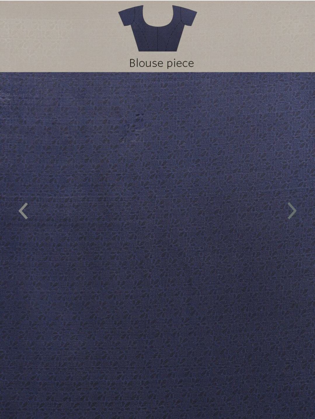 Navy Blue & Beige Ethnic Motifs Saree