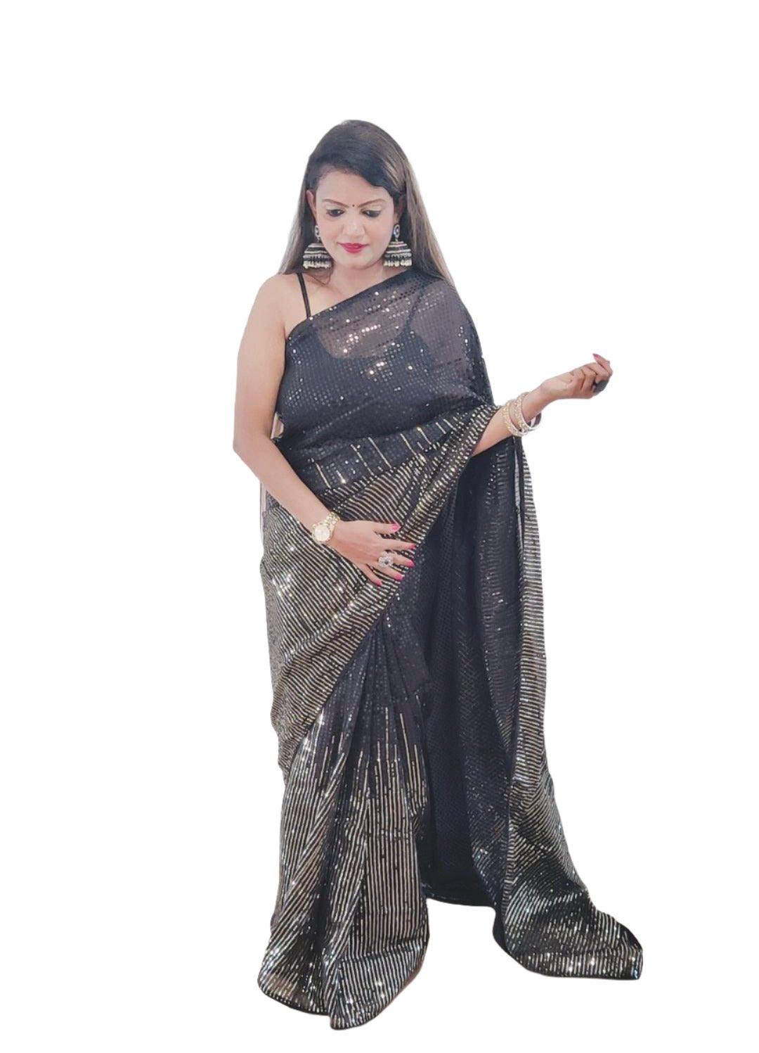 Sequence Georgette Saree