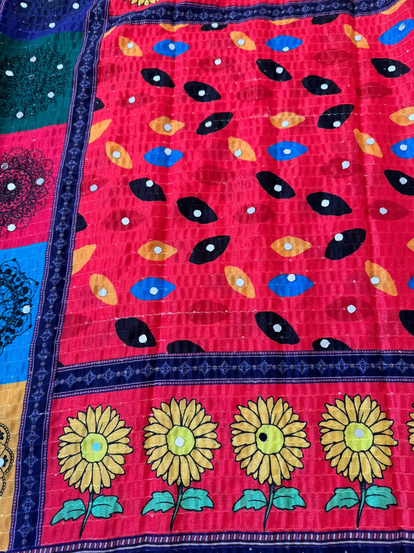 Pakistani Dupatta with Mirror Work