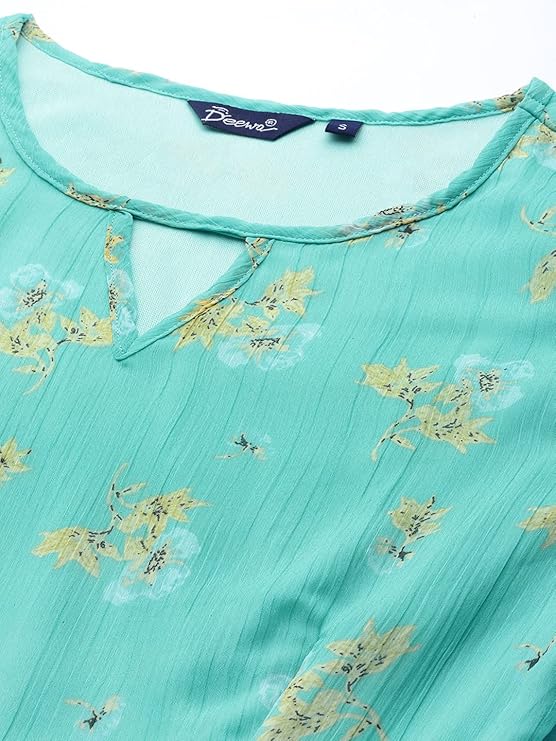 Georgette Casual Floral Printed Dress in Berlin