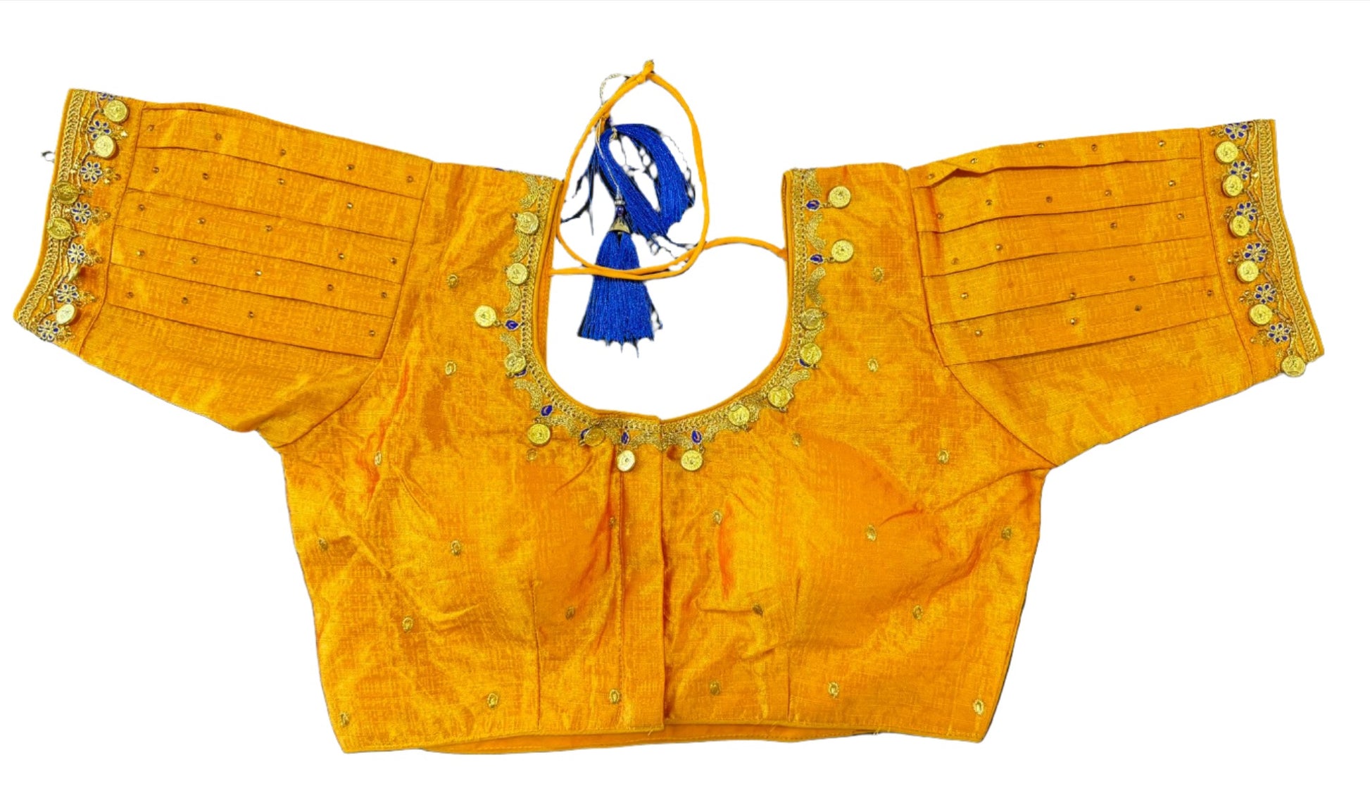 Silk Temple Coin Blouse