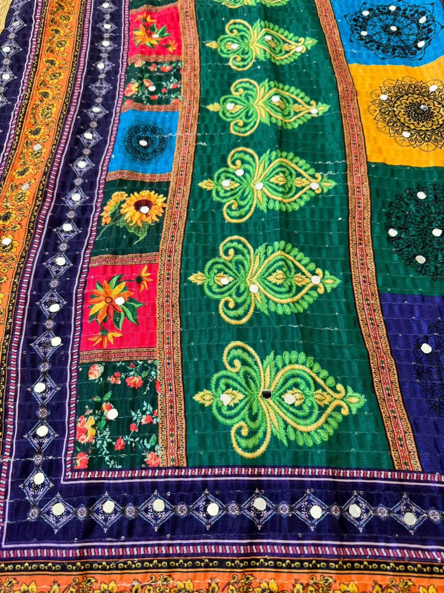 Pakistani Dupatta with Mirror Work