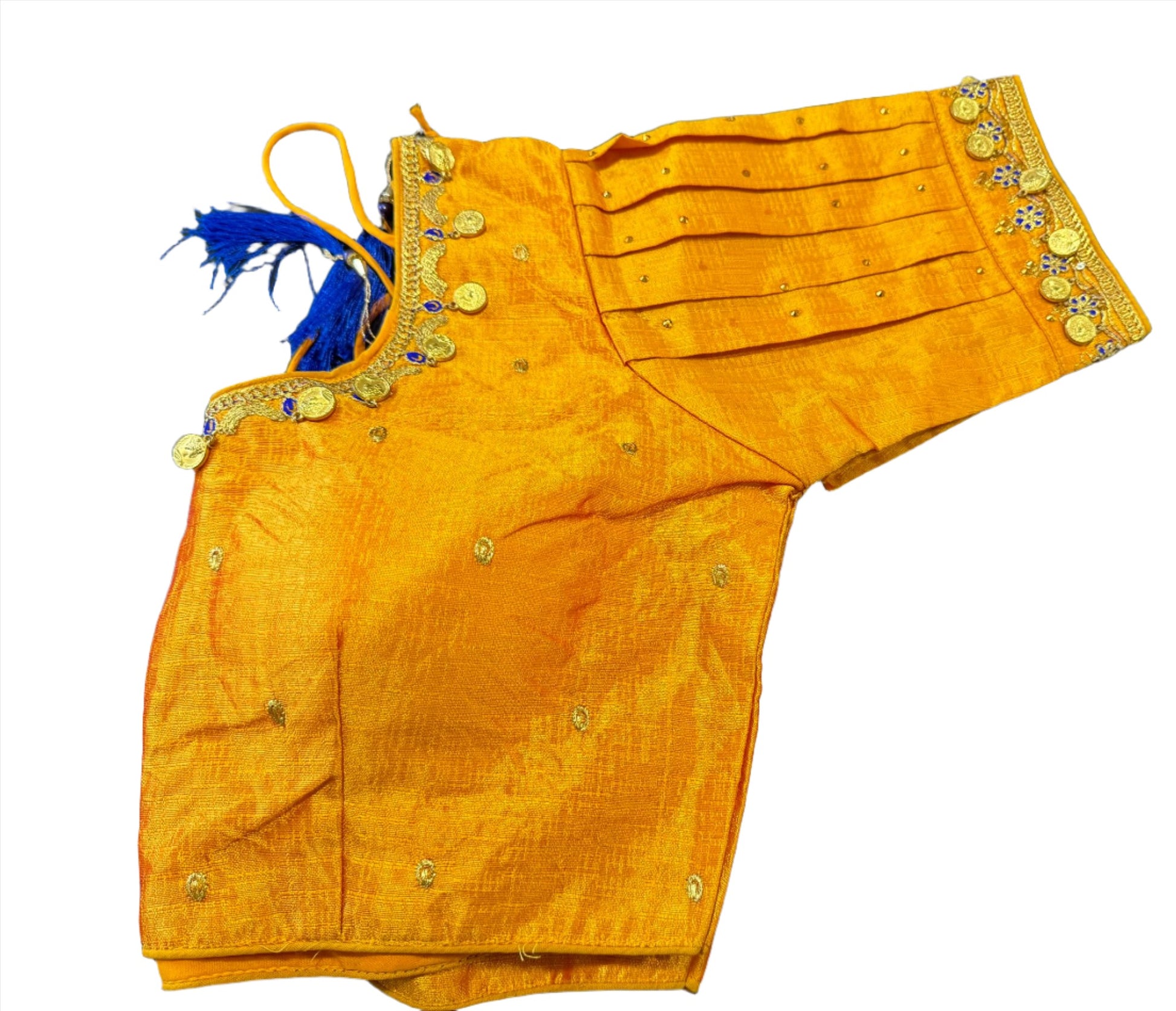 Silk Temple Coin Blouse