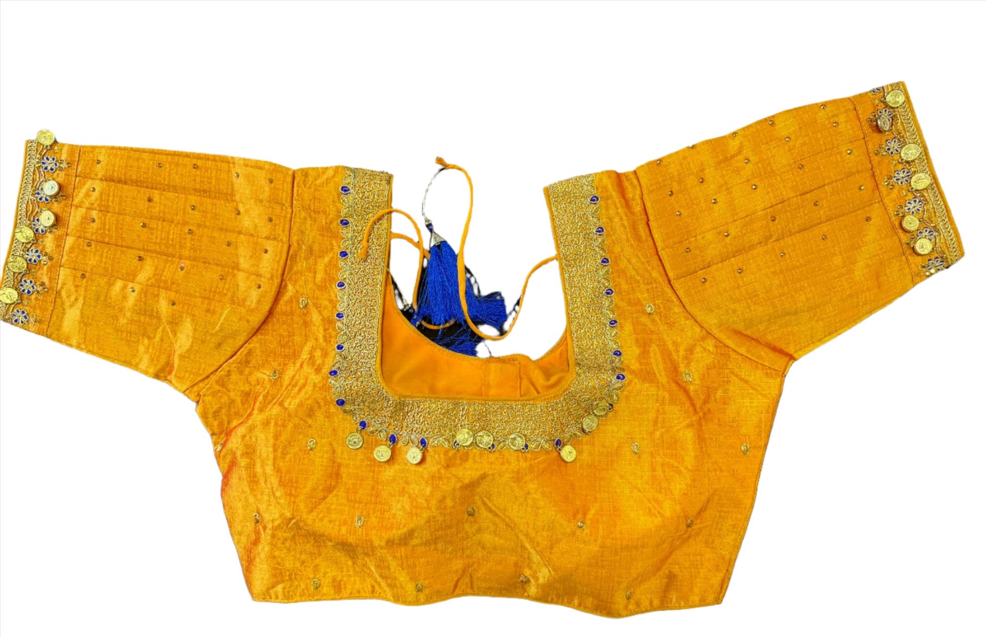 Silk Temple Coin Blouse