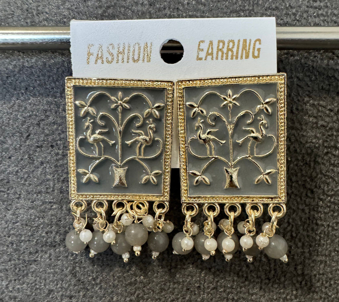 Trendy Fancy Square Meena Tops For Girls & Women Alloy Stud Earring