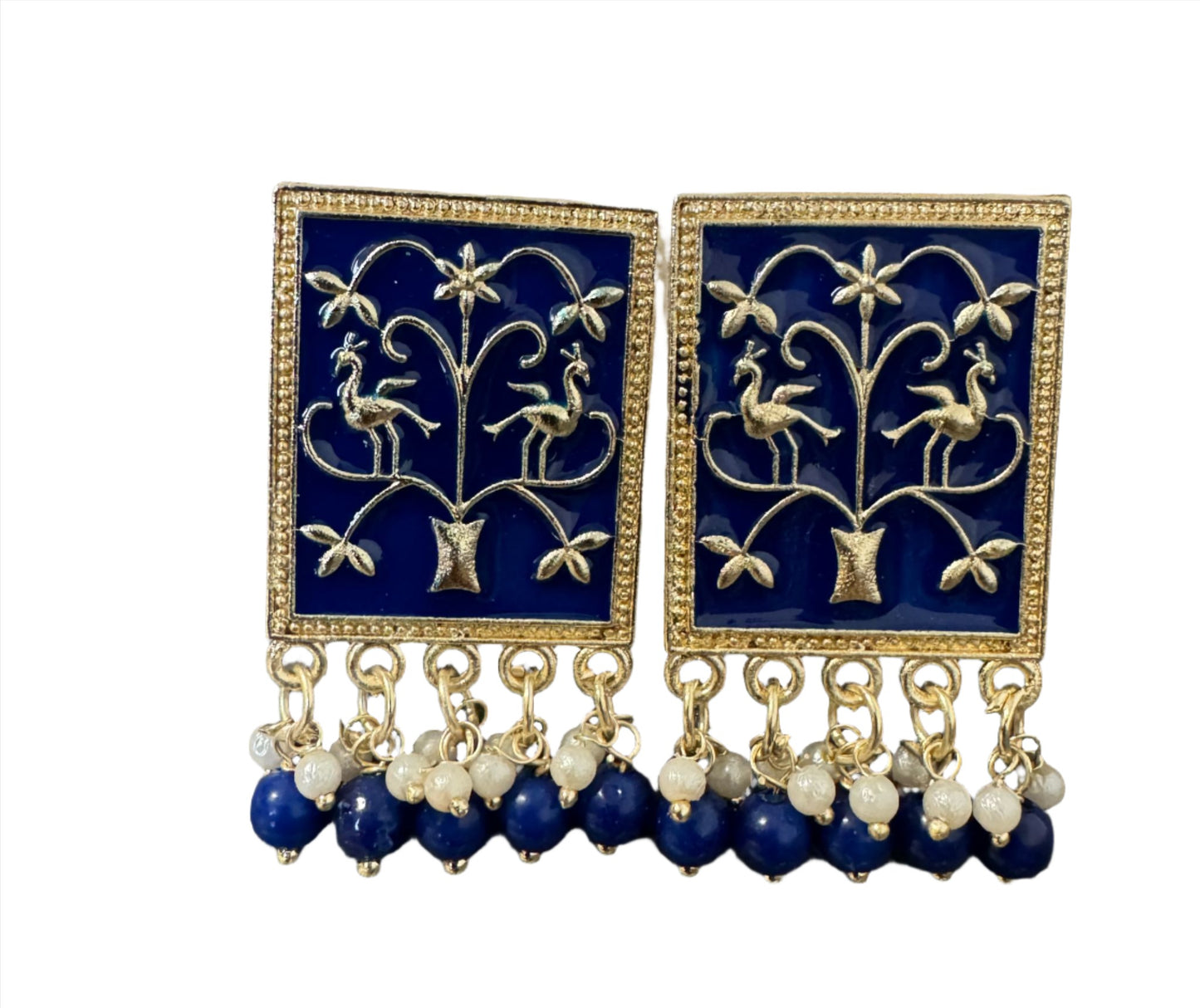 Trendy Fancy Square Meena Tops For Girls & Women Alloy Stud Earring