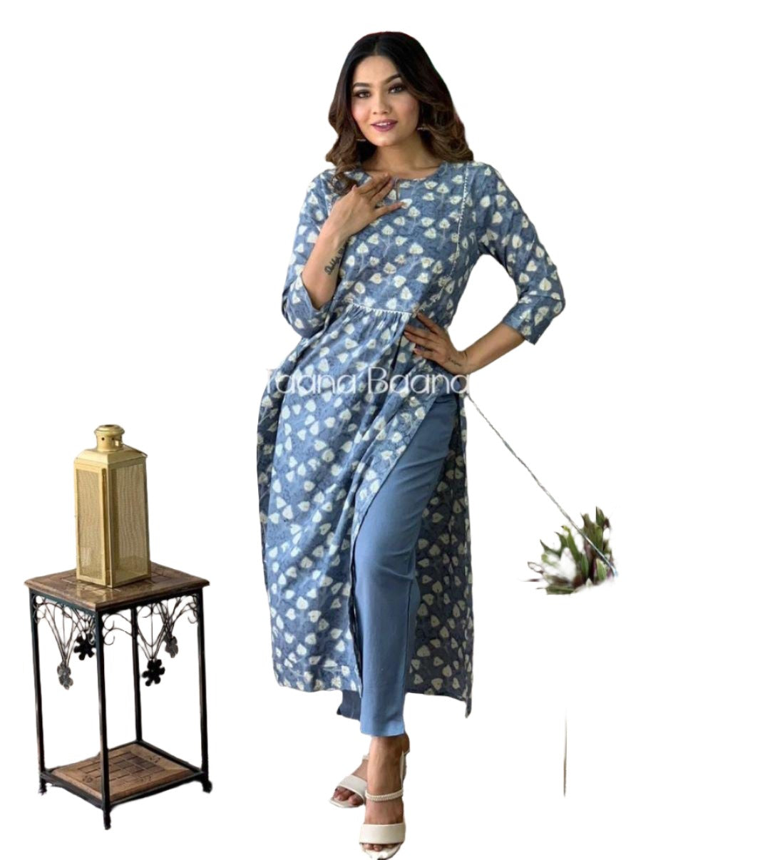 Naira Cut Kurti with Pant In Germany