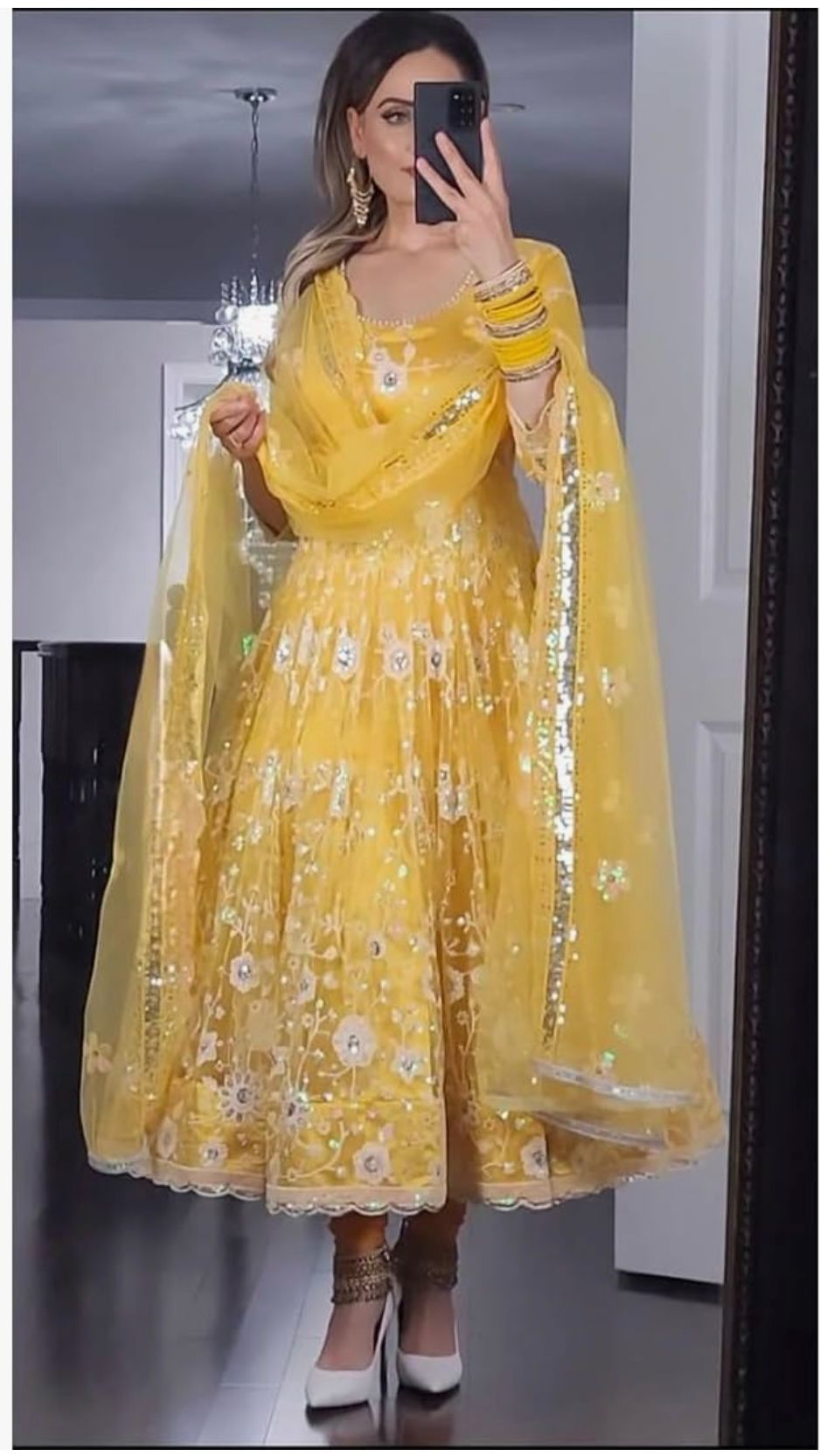Net Long Gown