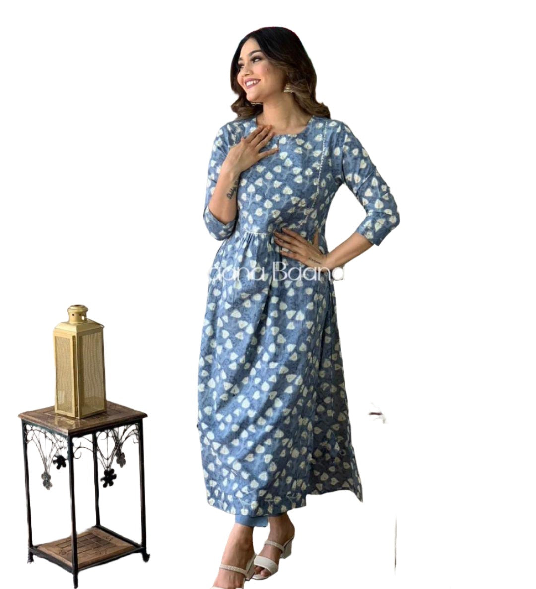 Naira Cut Kurti with Pant In Germany