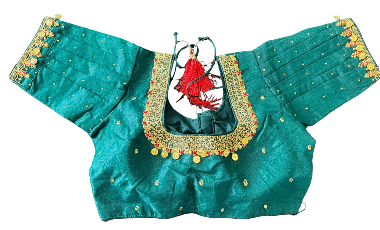 Silk Temple Coin Blouse