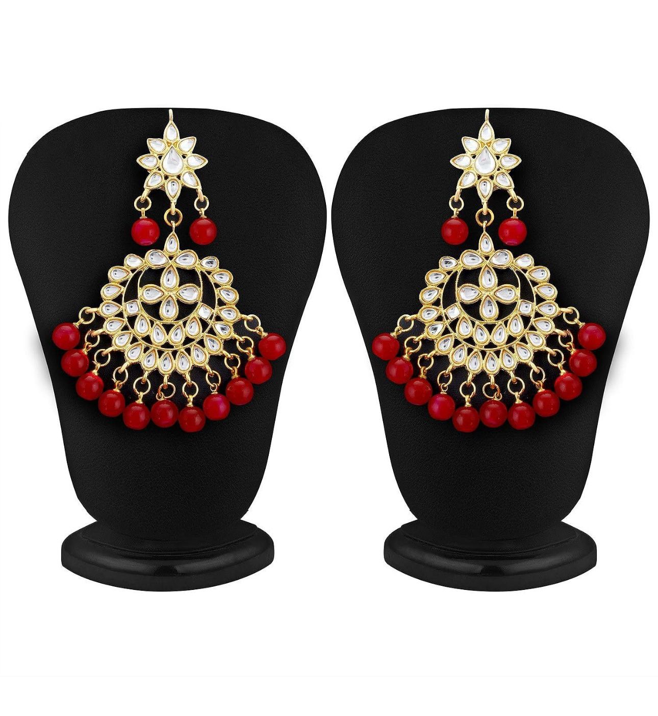 Kundan vergoldetes Halsketten-Set für Damen