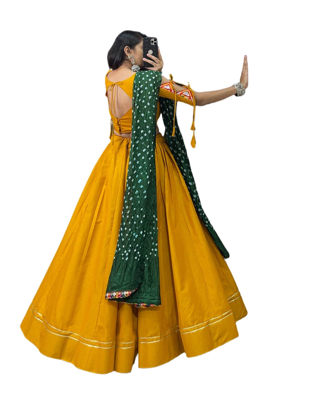 Lehenga Choli (komplett genäht)