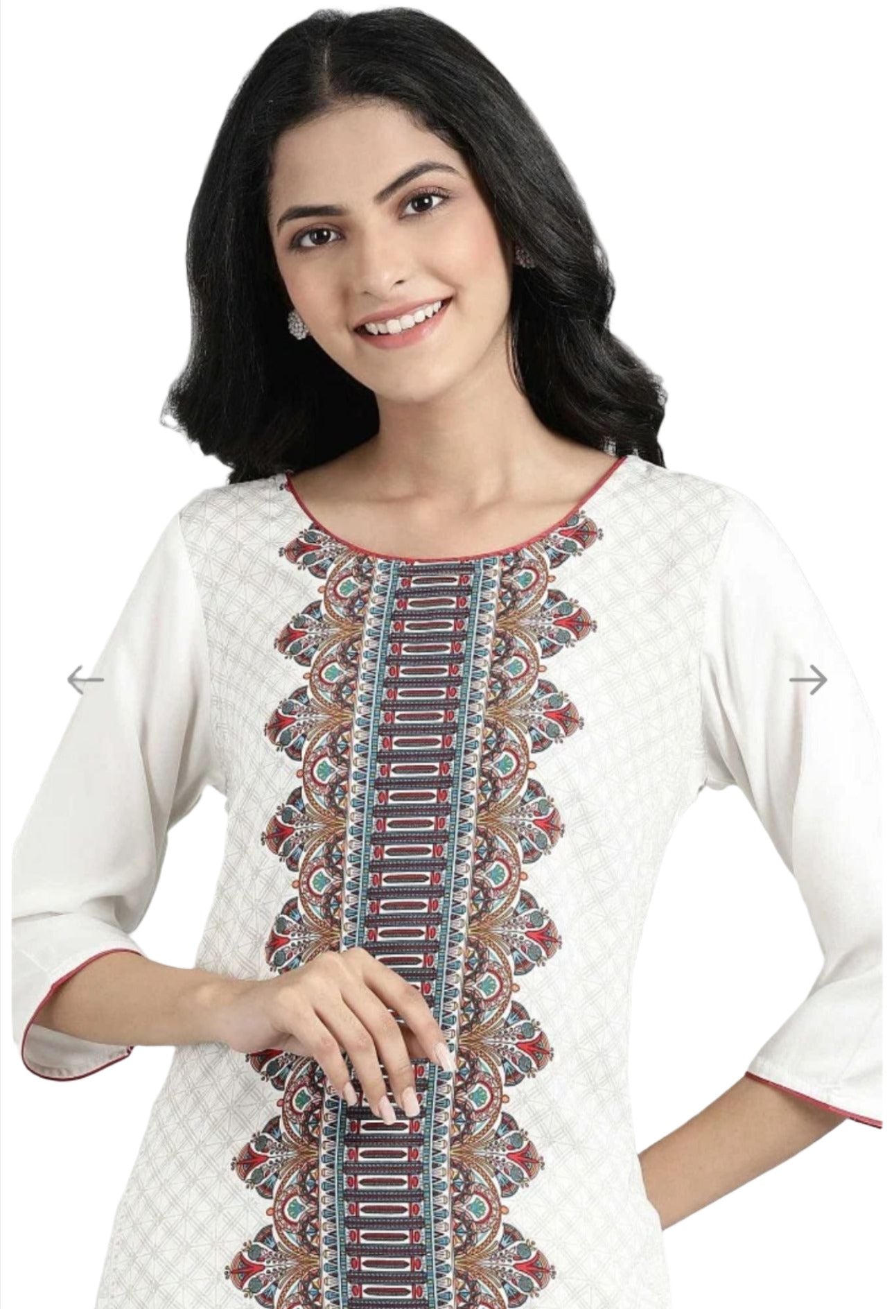 Off White Printed Kurta in berlin