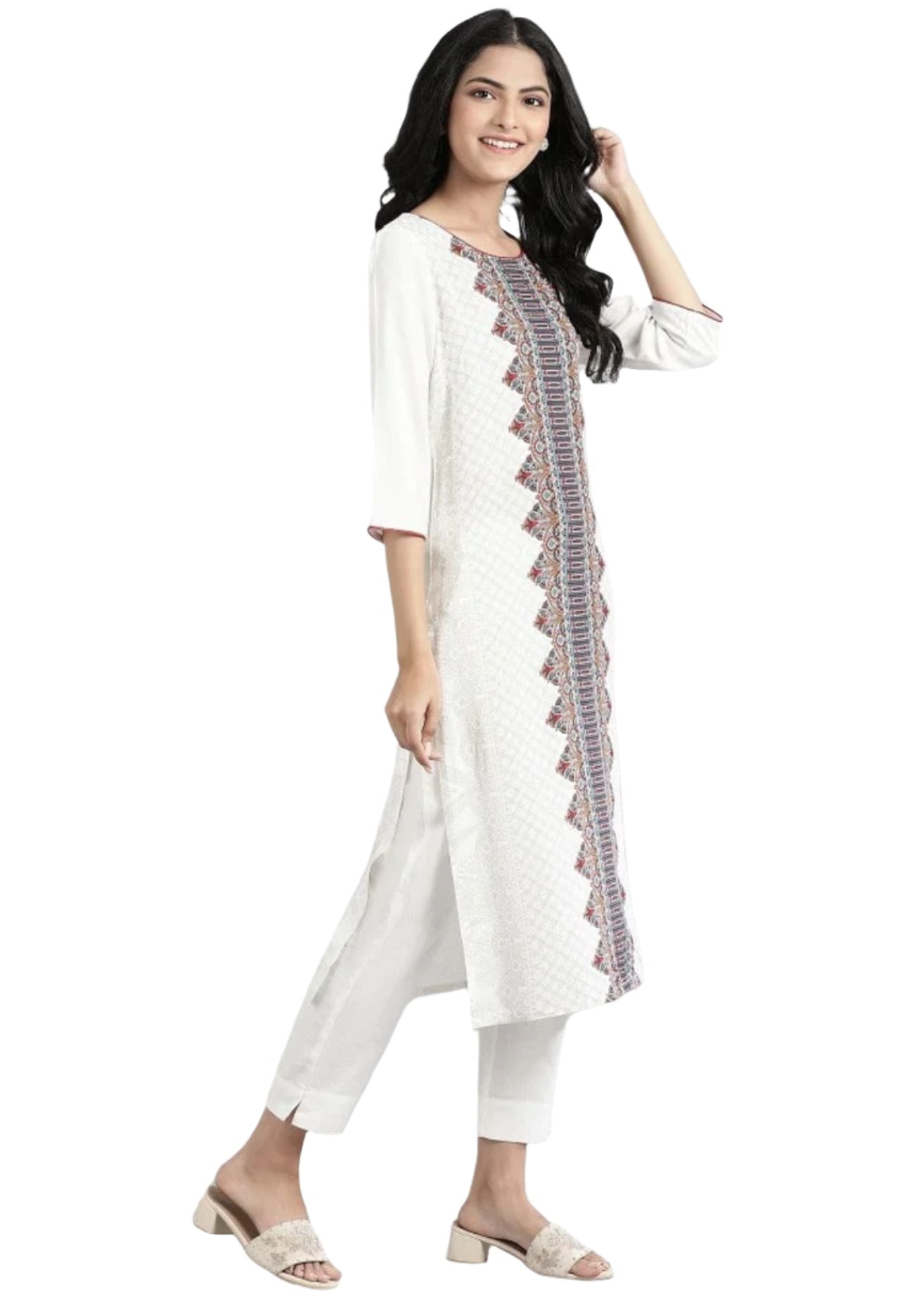 Off White Printed Kurta in berlin