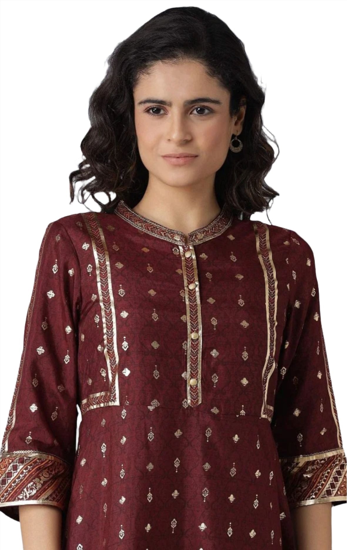 Maroon Print dress in Hamburg