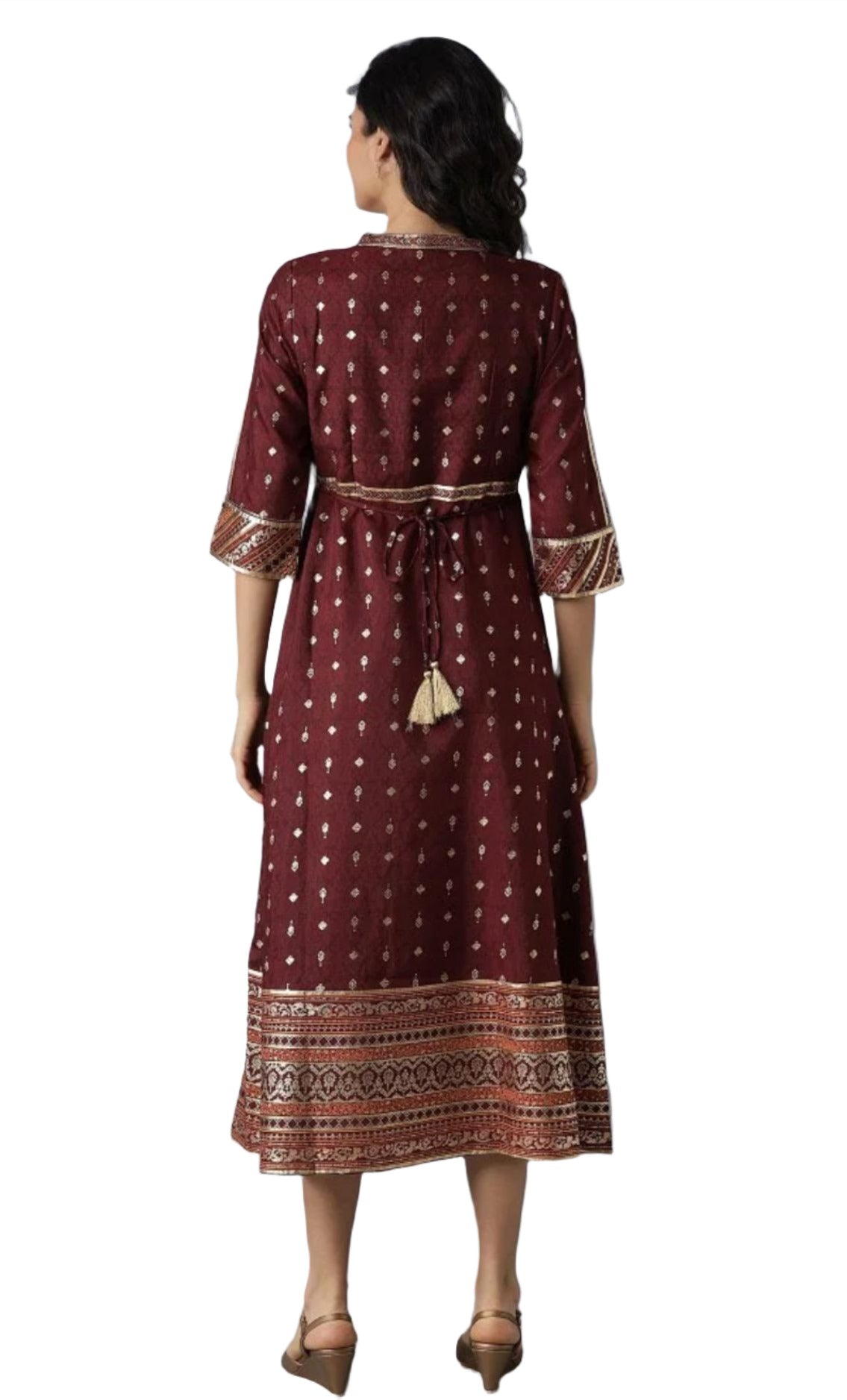 Maroon Print dress in Hamburg