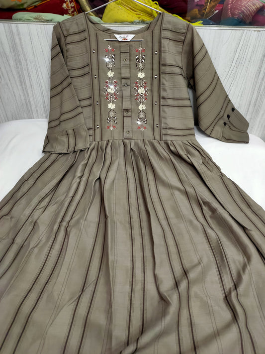 Cotton Rayon handwork and embroidery Kurti in Munich