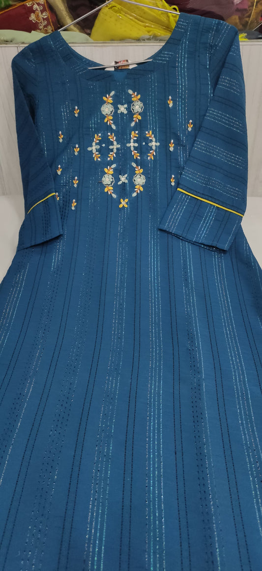 Cotton Rayon handwork and embroidery Kurti in Poland