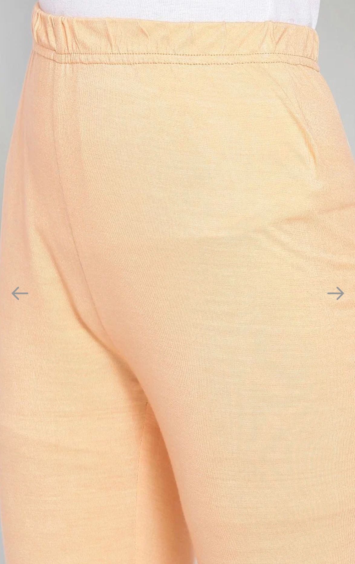 Peach kurta Tights Dupatta Set