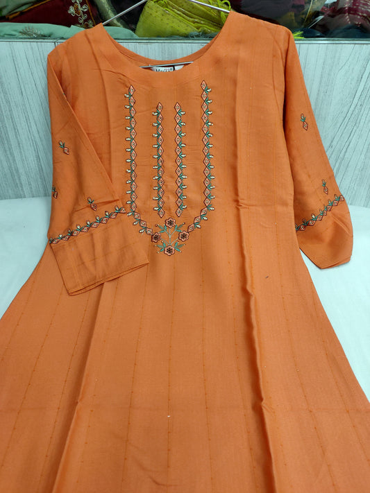 Cotton Rayon handwork and embroidery Kurti in Germany