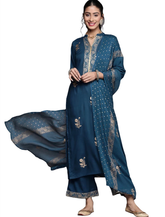 Woven viscose Rayon kurta Plazzo set in Munich