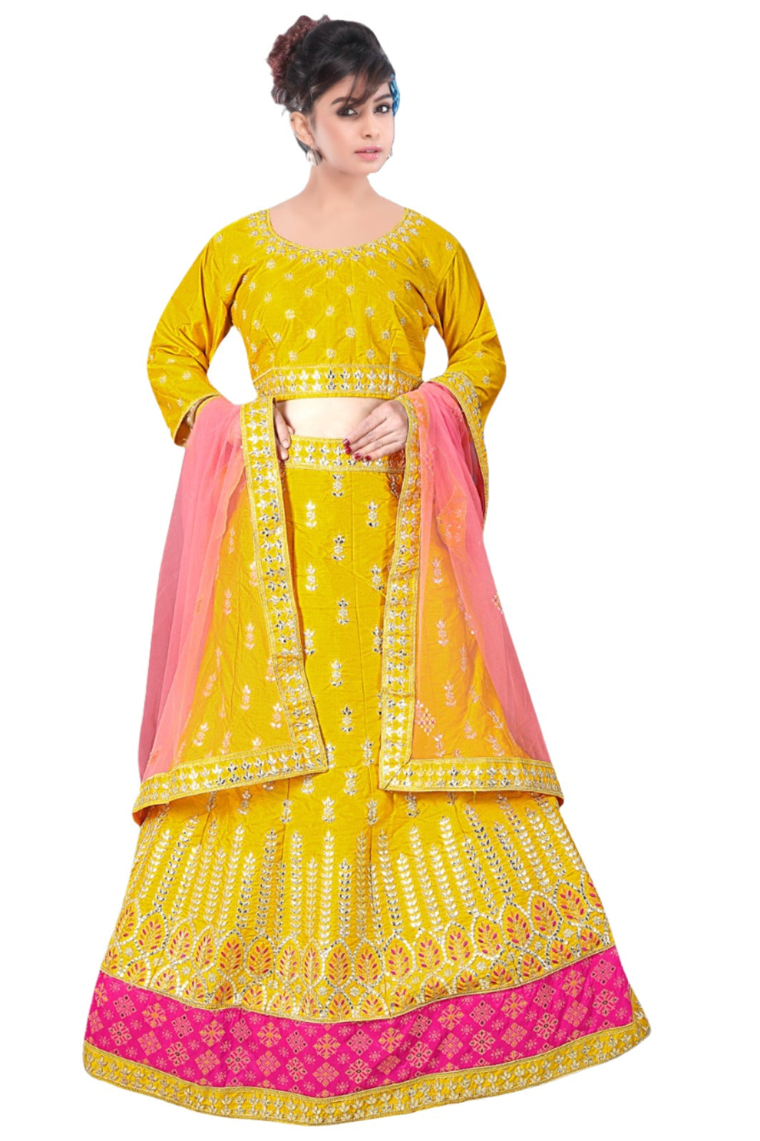 Gotta Patti Bridal Complete Stitched Lehenga in Germany