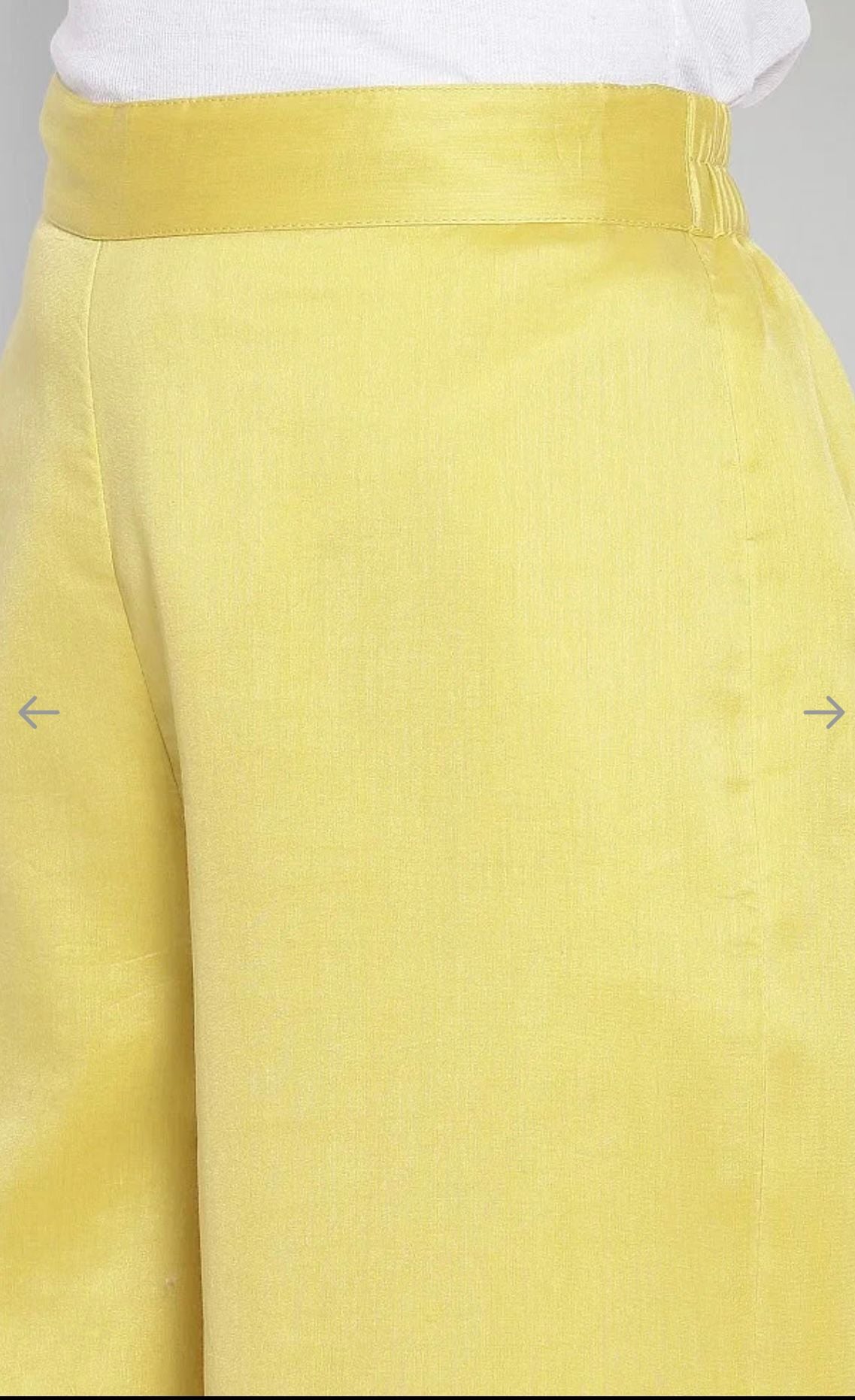 Yellow Printed kurta-plazzo- Dupatta set in Germany