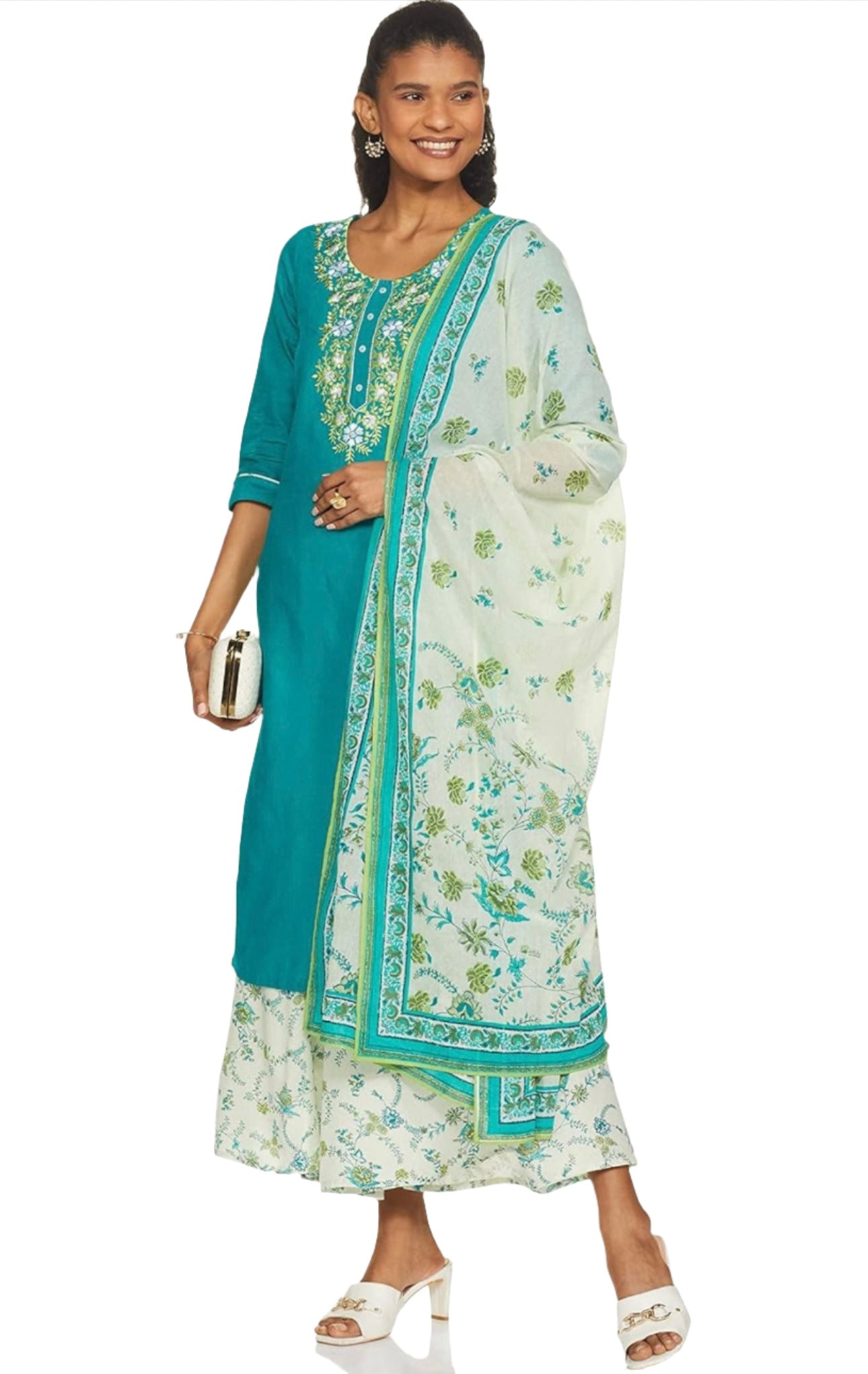 Cotton solid Round Neck kurta set in berlin