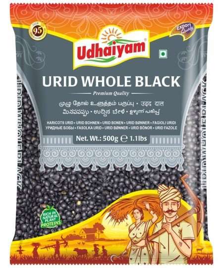 Udhaiyam Urid whole black 500g