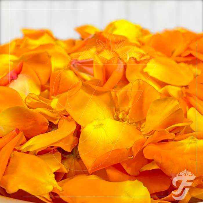 Button Rose Orange Petals (125g)